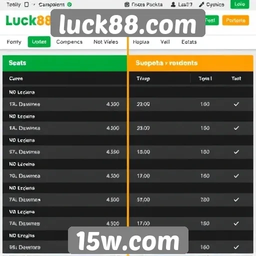 Comparação entre luck88.com e outros sites de apostas