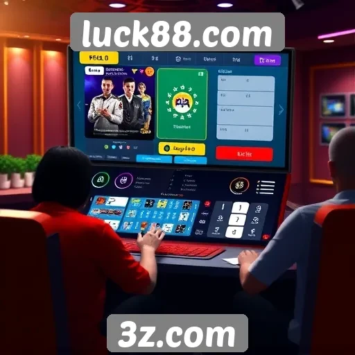 Análise da interface do usuário no luck88.com