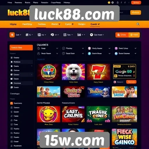 Interface do usuário no luck88.com e sua usabilidade